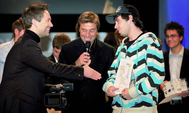 David Bruckner bei der Camgaroo Verleihung.