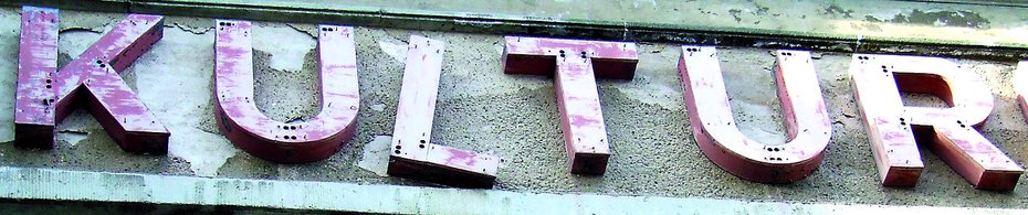 Schriftzug: Kultur