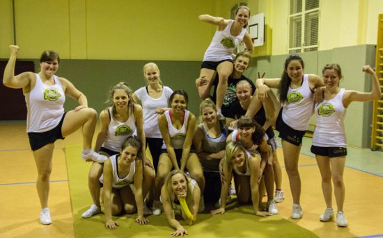 Alexander Luthardt ist Cheerleader Chemnitz clovers