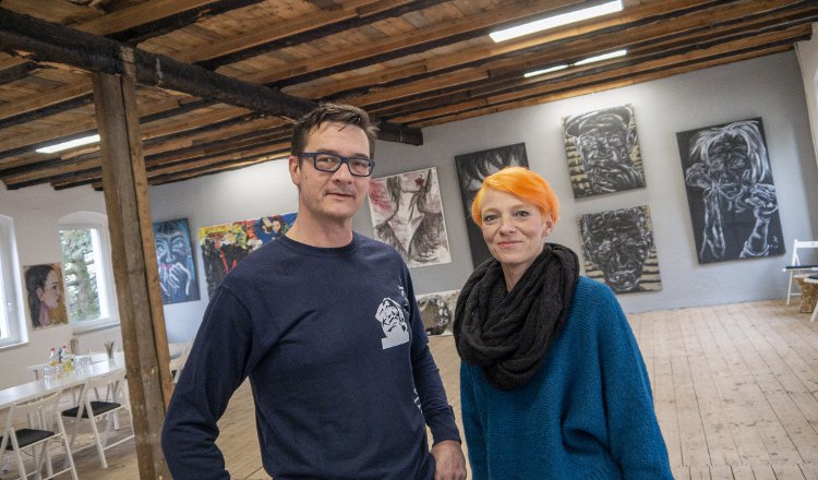 Im Karls Kunsthaus mit Denise Kendzia und Hendrik Rottluff